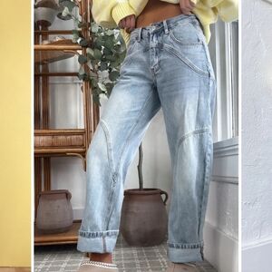 NWT Saige Barrel Jeans